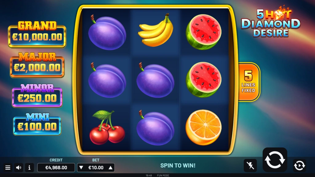 5 Hot Diamond Desire Base Game 5 Hot Diamond Desire Base Game